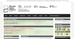 Desktop Screenshot of biennalespaziopubblico.it
