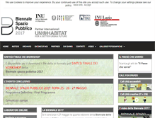Tablet Screenshot of biennalespaziopubblico.it
